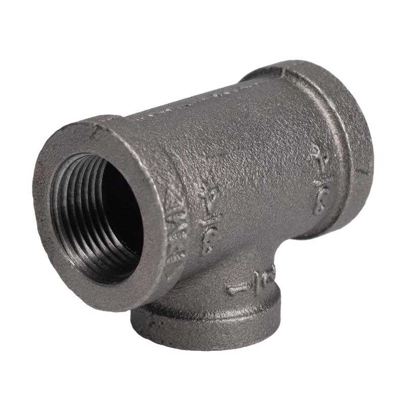 STZ Industries 3/4 in. FIP each X 3/4 in. D FIP 1/2 in. D FIP Black Malleable Iron Reducing Tee
