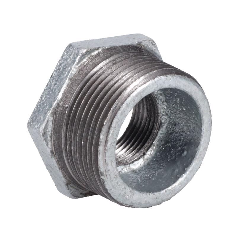 STZ Industries 1-1/4 in. MIP each X 3/4 in. D FIP Galvanized Malleable Iron Hex Bushing