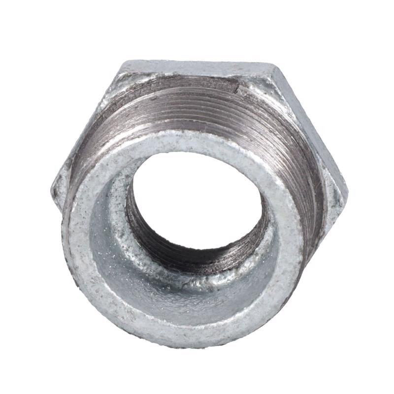 STZ Industries 1-1/4 in. MIP each X 3/4 in. D FIP Galvanized Malleable Iron Hex Bushing