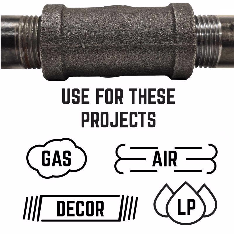 STZ Industries 1-1/2 in. MIP each X 1-1/4 in. D FIP Black Malleable Iron Hex Bushing