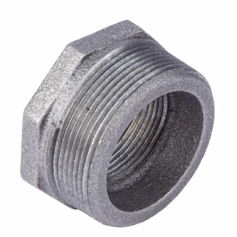 STZ Industries 2 in. MIP each X 1-1/4 in. D FIP Black Malleable Iron Hex Bushing