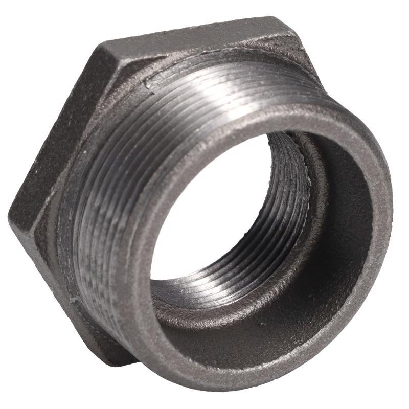 STZ Industries 2 in. MIP each X 1-1/4 in. D FIP Black Malleable Iron Hex Bushing