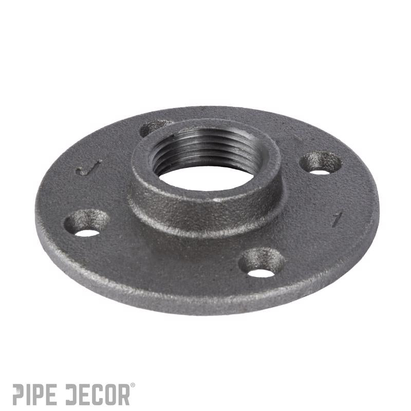 STZ Industries 1 in. FIP each Black Malleable Iron Floor Flange