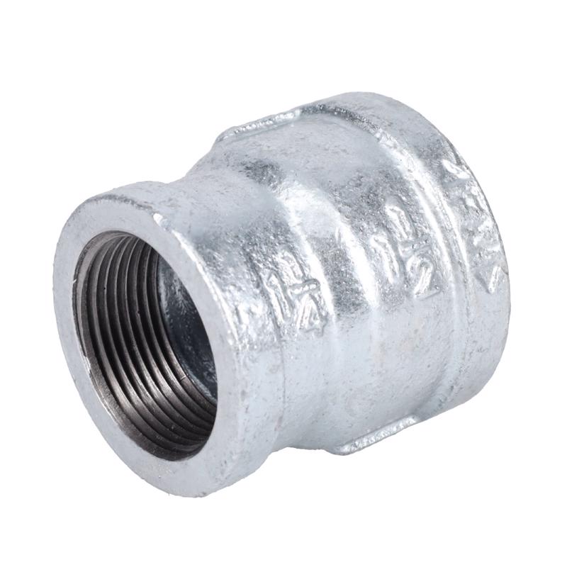 STZ Industries 1-1/2 in. FIP each X 1-1/4 in. D FIP Galvanized Malleable Iron Reducing Coupling