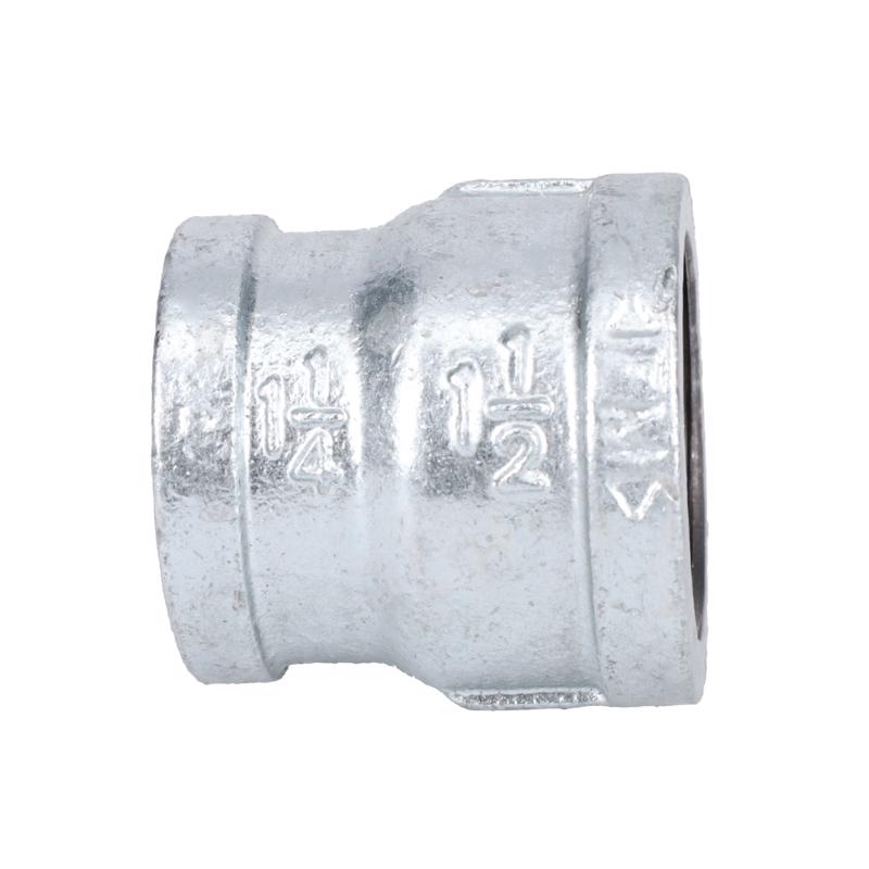STZ Industries 1-1/2 in. FIP each X 1-1/4 in. D FIP Galvanized Malleable Iron Reducing Coupling