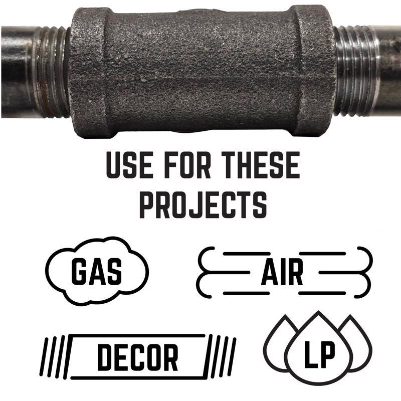 STZ Industries 1-1/2 in. MIP each X 1/2 in. D FIP Black Malleable Iron Hex Bushing