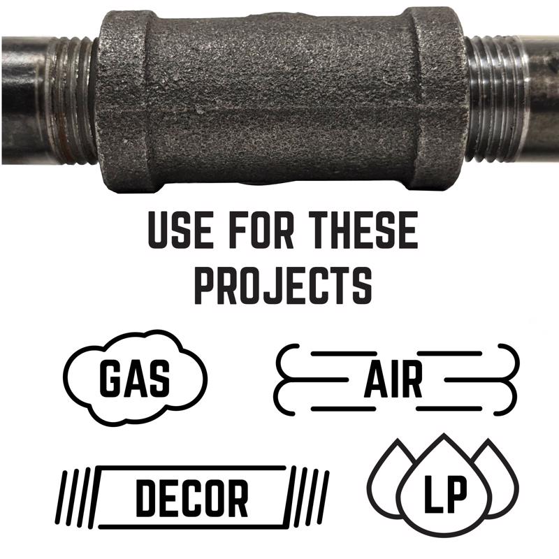 STZ Industries 2 in. MIP X 1/2 in. D FIP Black Malleable Iron Hex Bushing