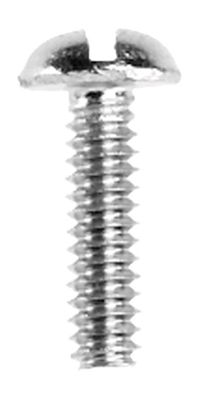 Danco No. 6-32 X 1/2 in. L Slotted Round Head Chrome-Plated Brass Bibb Screw