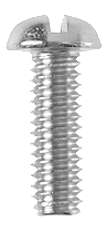 Danco No. 8-32 X 1/2 in. L Slotted Round Head Chrome-Plated Brass Bibb Screw