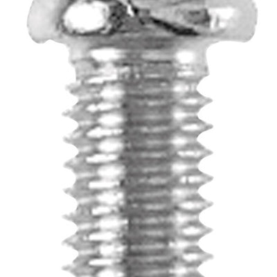 Danco No. 10-32 X 3/8 in. L Slotted Round Head Chrome-Plated Brass Bibb Screw