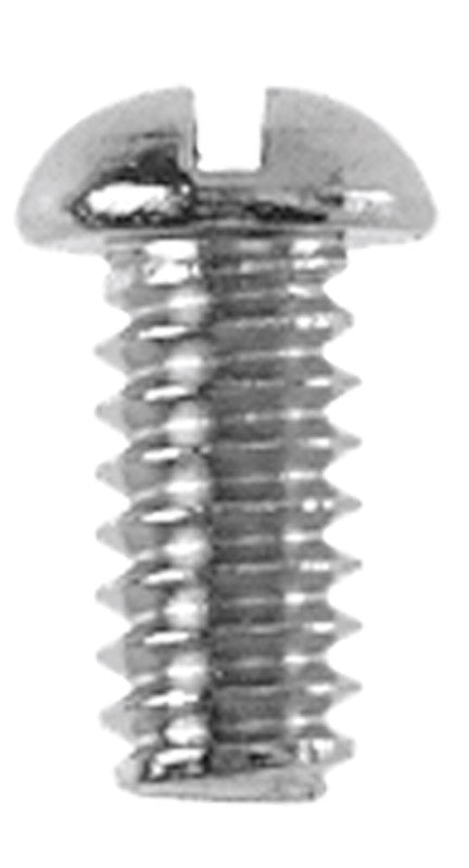 Danco No. 10-24 X 3/8 in. L Slotted Round Head Chrome-Plated Brass Bibb Screw
