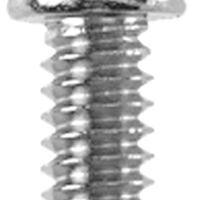 Danco No. 10-24 X 3/8 in. L Slotted Round Head Chrome-Plated Brass Bibb Screw