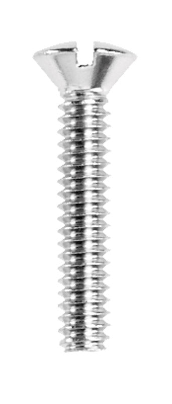 Danco No. 10-24 X 1 in. L Slotted Oval Head Chrome-Plated Brass Faucet Handle Screw