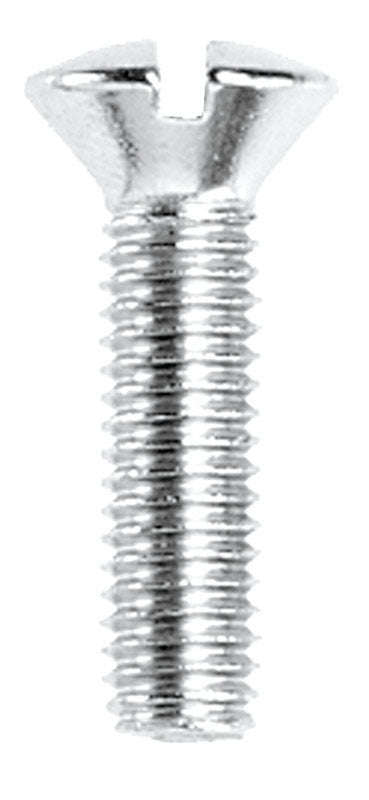 Danco No. 10-32 X 3/4 in. L Slotted Oval Head Chrome-Plated Brass Faucet Handle Screw