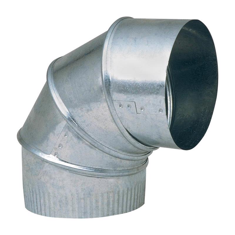 Imperial 5 in. D X 5 in. D Adjustable 90 deg Galvanized Steel Furnace Pipe Elbow