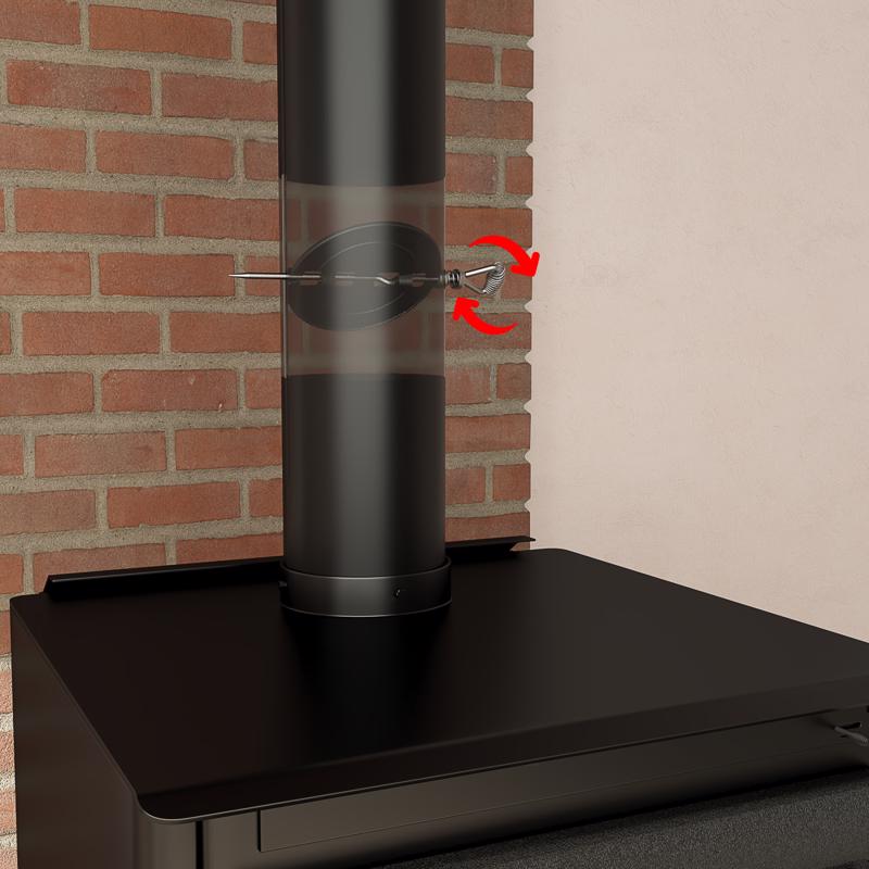 Imperial 5 in. D Cast Iron Damper