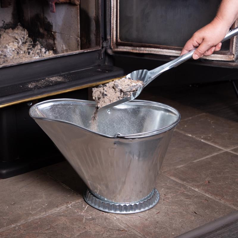 Imperial Silver Galvanized Steel Coal Hod