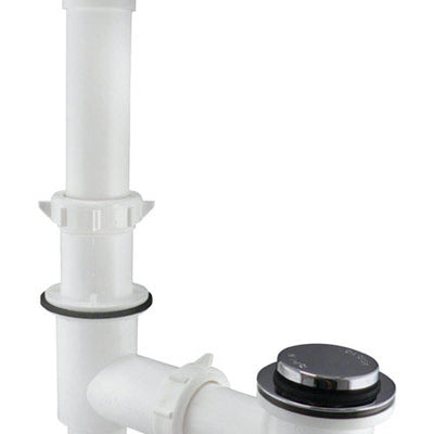 Keeney Foot Lok Stop 1-1/2 in. D Chrome Plastic Triad Bath Drain