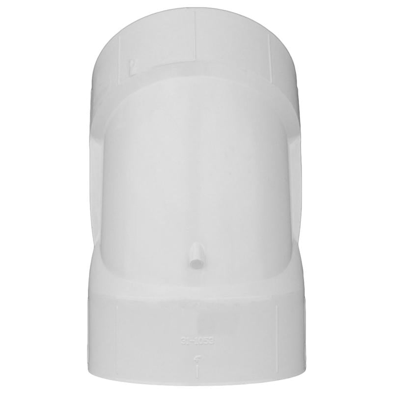 Charlotte Pipe Schedule 40 6 in. Hub X 6 in. D Hub PVC 45 Degree Elbow
