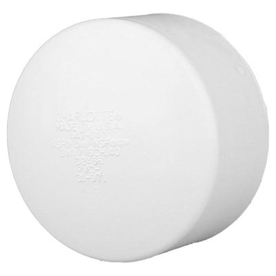 Charlotte Pipe Schedule 40 6 in. Hub PVC Cap