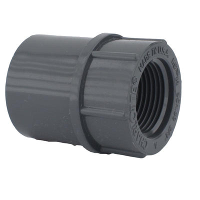 Charlotte Pipe Schedule 80 3/4 in. Slip X 3/4 in. D FPT PVC Pipe Adapter