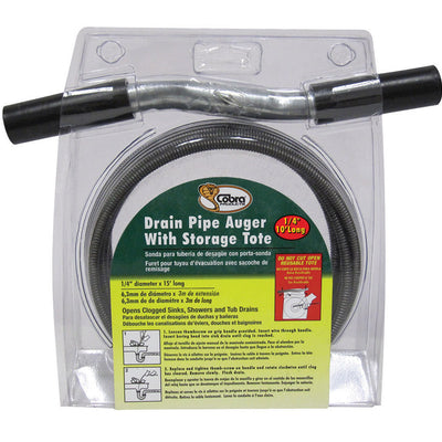 Cobra 10 ft. L Drain Pipe Auger