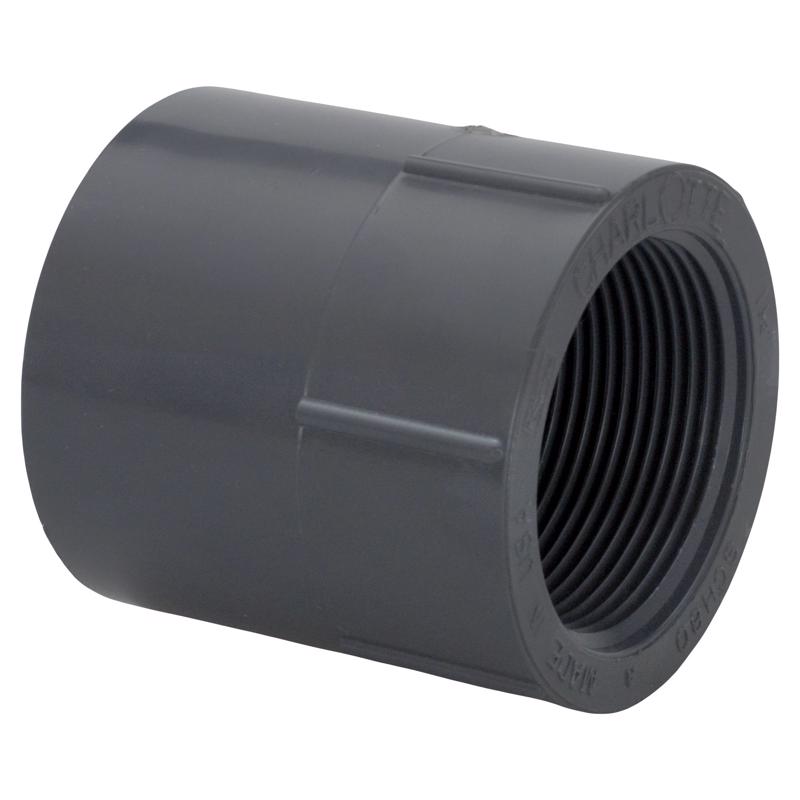 Charlotte Pipe Schedule 80 2 in. Slip X 2 in. D FPT PVC Pipe Adapter