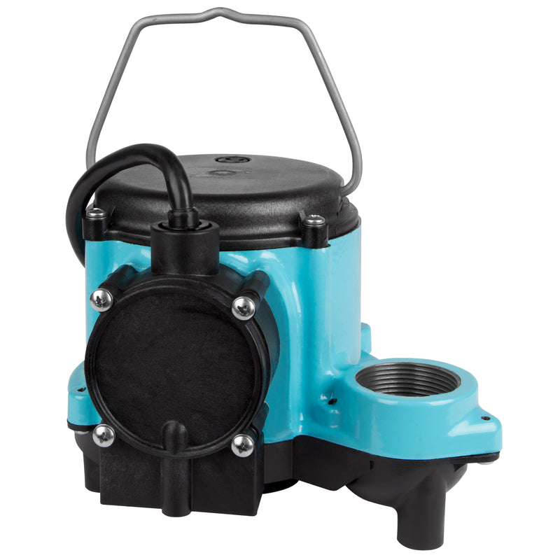 Little Giant 1/3 HP 2,760 gph Cast Iron Diaphragm Switch AC Submersible Sump Pump 10 ft.