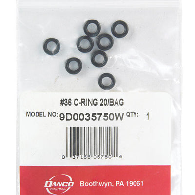 Danco 5/16 in. D X 3/16 in. D #36 Rubber O-Ring 20 pk