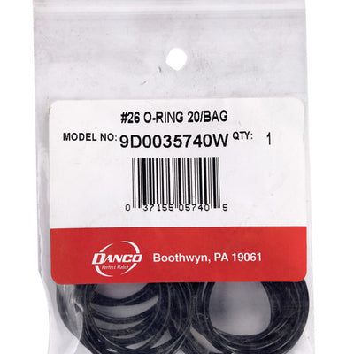 Danco 1-1/2 in. D X 1-5/16 in. D #26 Rubber O-Ring 20 pk