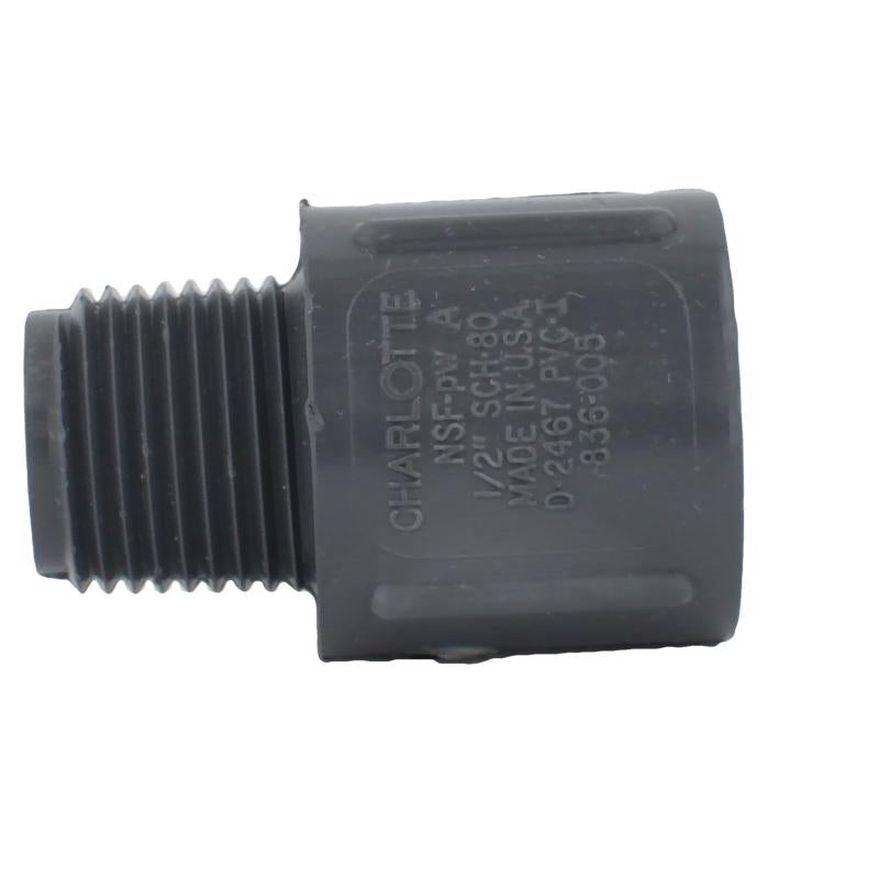Charlotte Pipe 1/2 in. Slip X 1/2 in. D MPT PVC Adapter