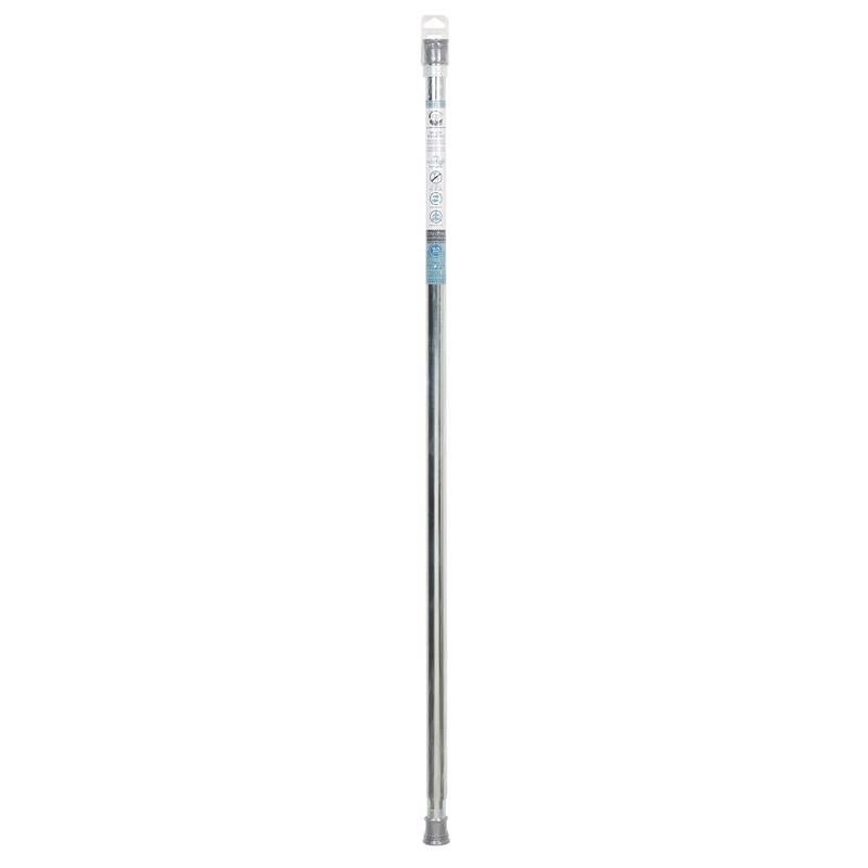 Zenna Home Shower Curtain Rod 72 in. L Silver