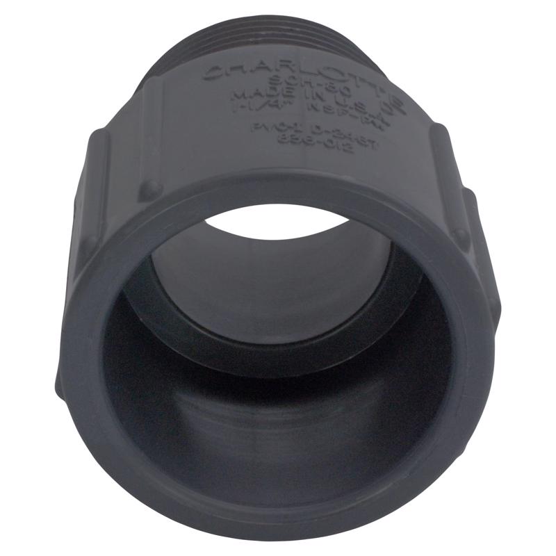 Charlotte Pipe 1 in. Slip X 1 in. D MPT PVC Adapter