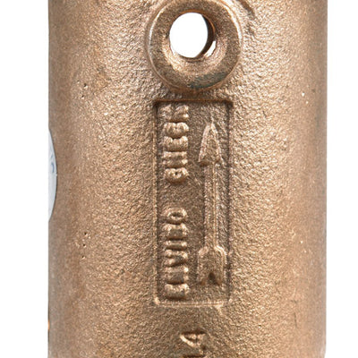 Campbell Flomatic 1-1/4 in. D X 1-1/4 in. D FNPT x FNPT Red Brass Spring Loaded Check Valve