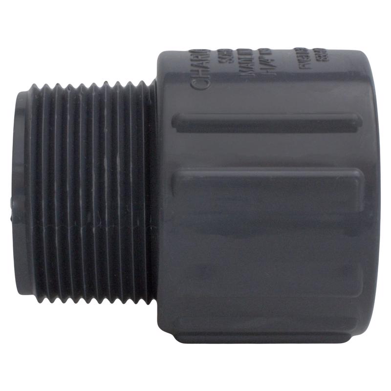 Charlotte Pipe 1-1/2 in. Slip X 1-1/2 in. D MPT PVC Adapter