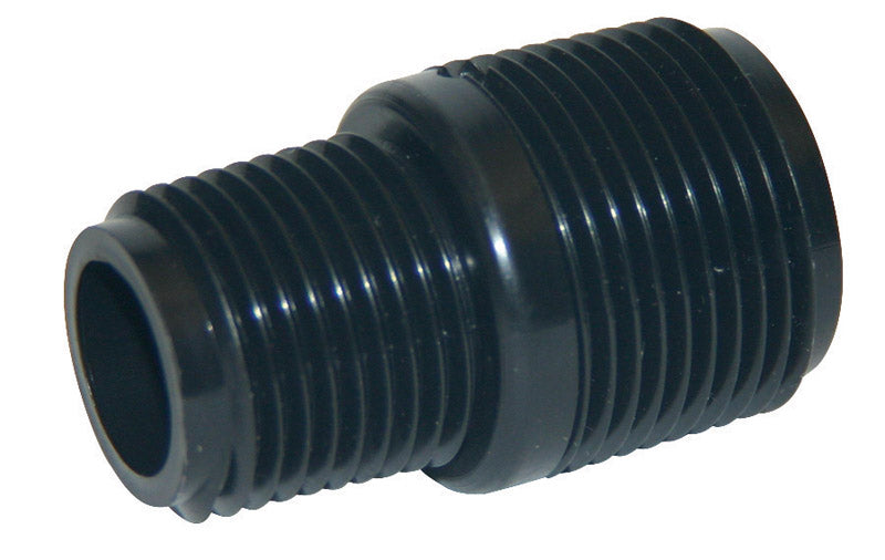 B&K Schedule 40 3/4 in. MIP X 1/2 in. D MIP Polyethylene 1-1/2 in. Close Nipple