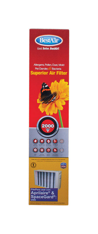BestAir 27 in. W X 16 in. H X 6 in. 11 MERV Pleated Air Filter