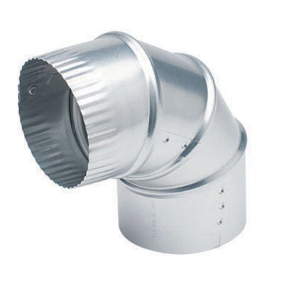 Deflect-O 3 in. L X 3 in. D Silver Aluminum Vent Elbow