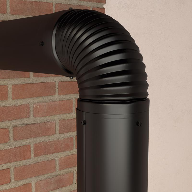 Imperial 8 in. D X 8 in. D 90 deg Galvanized Steel Stove Pipe Elbow