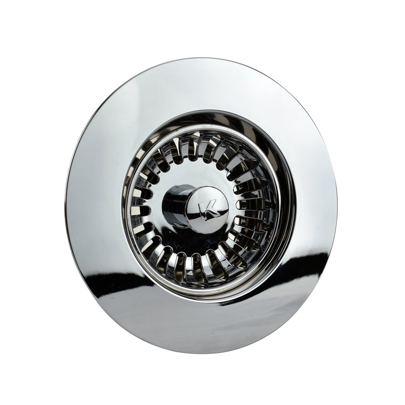 Keeney 4-1/2 in. D Polished Strainer and Stopper Topper
