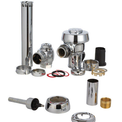 Sloan Royal Flush Valve Silver Polished Chrome Brass