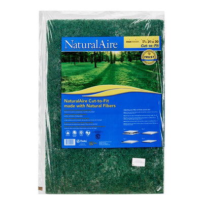 NaturalAire 20 in. W X 30 in. H X 1 in. Natural Fiber 1 MERV Air Filter