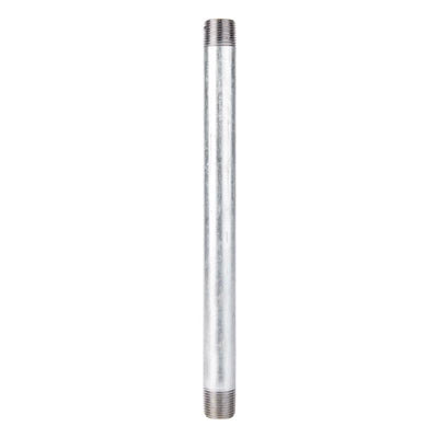 STZ Industries 1/2 in. MIP each X 1/2 in. D MIP Galvanized Steel 10 in. L Nipple