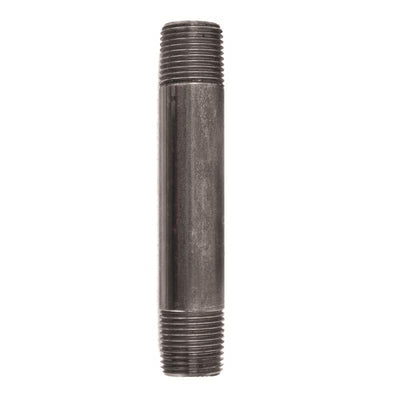 STZ Industries 1/2 in. MIP each X 1/2 in. D MIP Black Steel 4-1/2 in. L Nipple