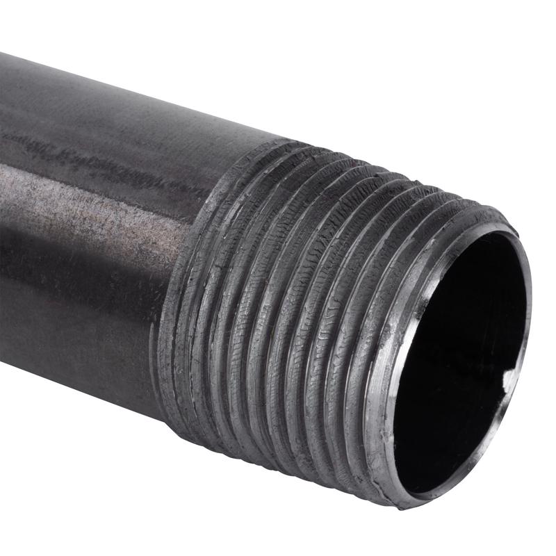 STZ Industries 1/2 in. MIP each X 1/2 in. D MIP Black Steel 5 in. L Nipple