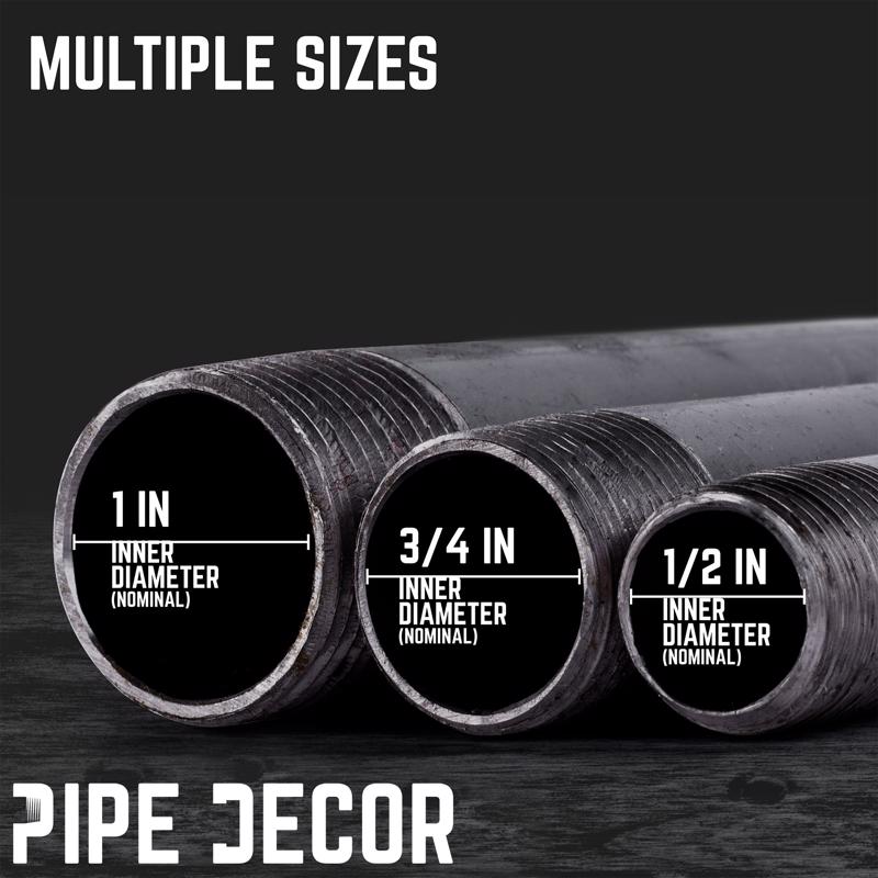 STZ Industries 3/4 in. MIP each X 3/4 in. D MIP Black Steel 3 in. L Nipple