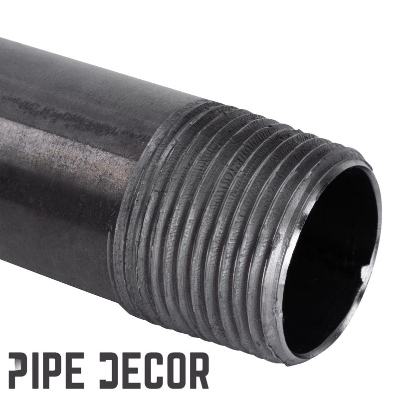 STZ Industries 3/4 in. MIP each X 3/4 in. D MIP Black Steel 8 in. L Nipple