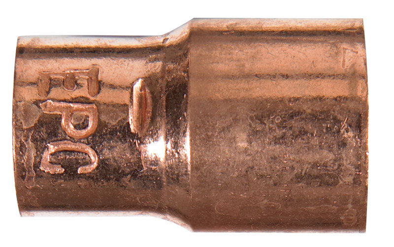 NIBCO 1/2 in. Sweat X 3/8 in. D Sweat Copper Coupling with Stop