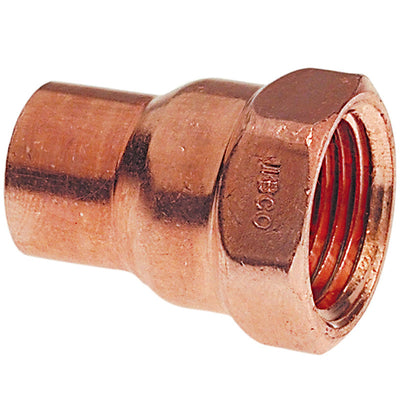 NIBCO 1/2 in. Copper X 3/8 in. D FIP Copper Pipe Adapter