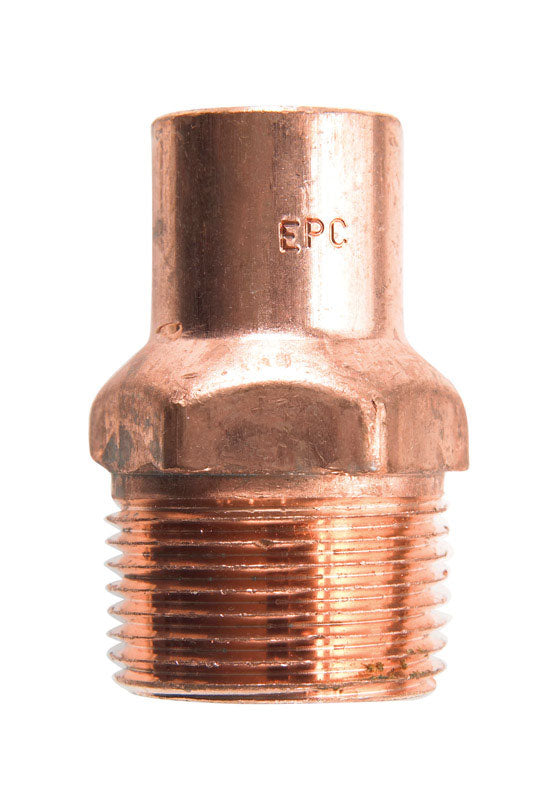 NIBCO 3/8 in. Copper X 1/2 in. D MIP Copper Pipe Adapter
